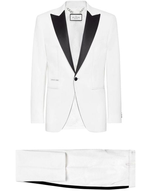 Philipp Plein Einreihiger Anzug in White für Herren