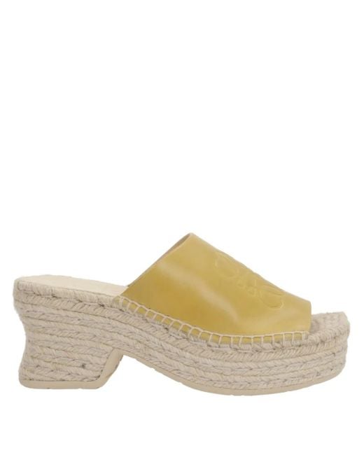 Loewe レザーサンダル Multicolor