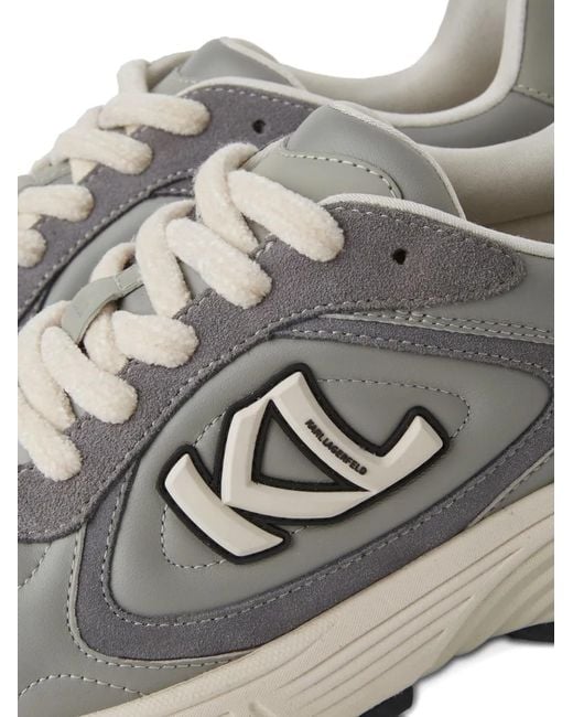Karl Lagerfeld White Orion Sidetrim Sneakers for men