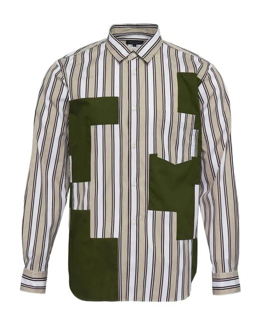 Camisa A Rayas Comme des Garçons de hombre de color White