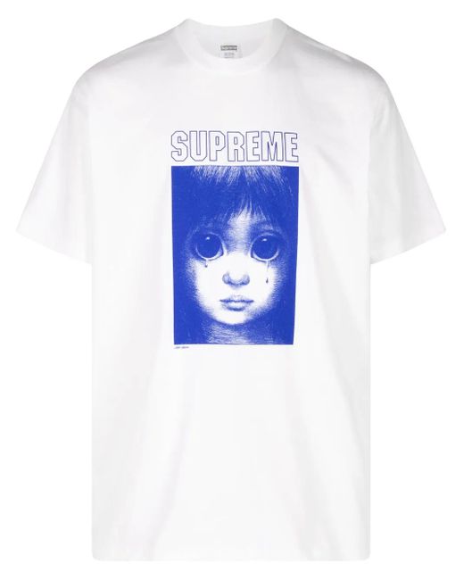 Supreme Blue X Margaret Keane Teardrop T-Shirt for men