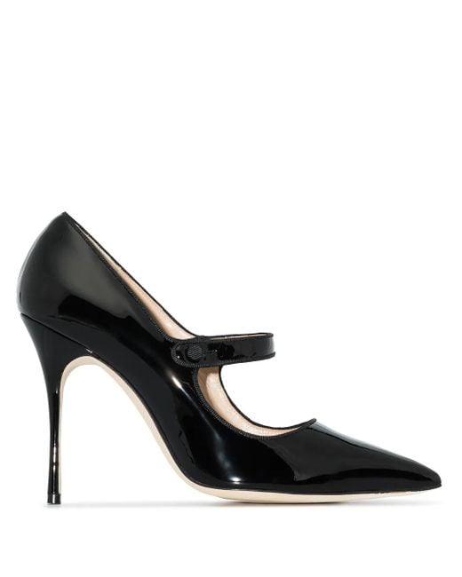 Manolo Blahnik Black Campari 105Mm Pointed-Toe Pumps