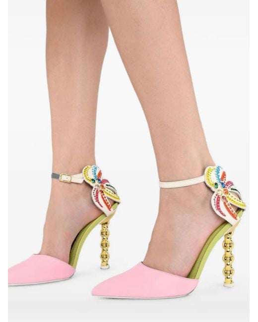 Kat Maconie Pink Escarpins Pointus À Ornements Ezili