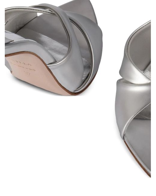 Le Silla White Shirley Heeled Sandals
