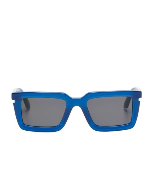 Off-White c/o Virgil Abloh Blue Rectangle-frame Sunglasses