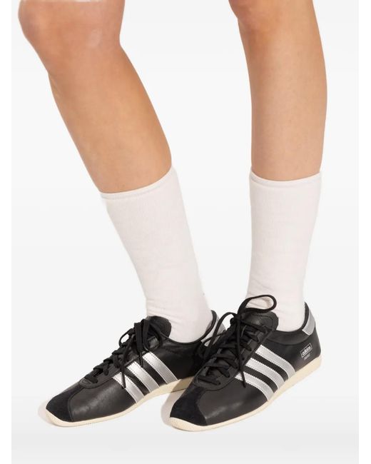 Adidas Black Originals Paris Logo-Detail Sneakers