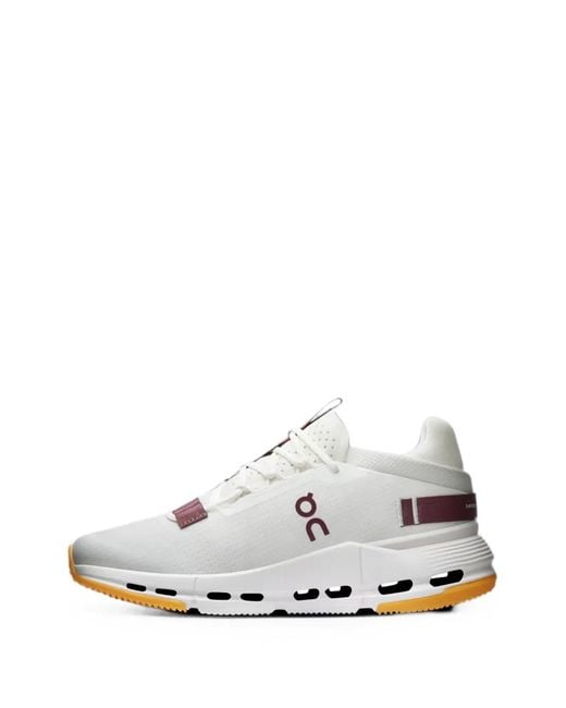 On Shoes White Cloudnova 2 Sneakers
