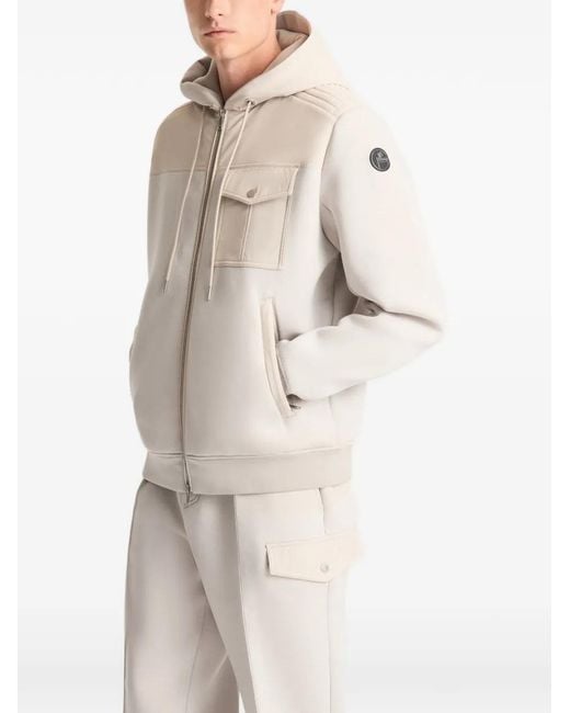 Fusalp White Cimarag Zip-Up Hooded Bomber Jacket for men