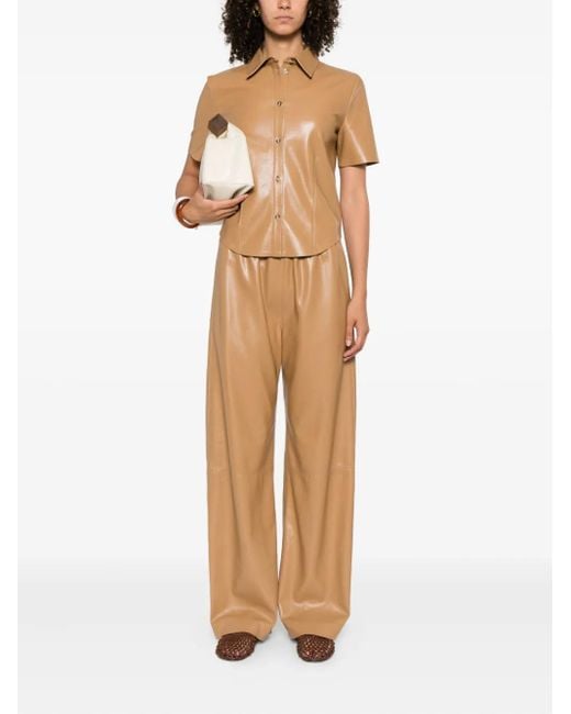 Nanushka Natural Geb Elastic-Waist Trousers