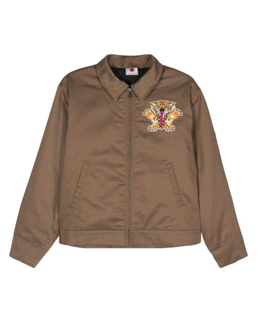 ICECREAM Brown Tiger Work-embroidery Jacket for men