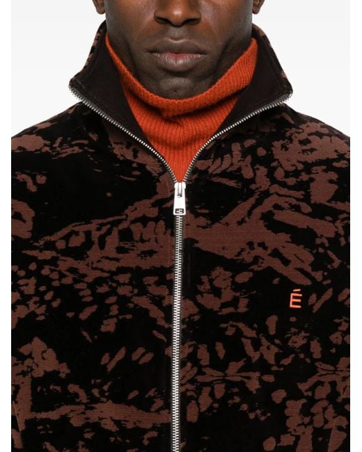 Etudes Studio Black Velour Track Jacket