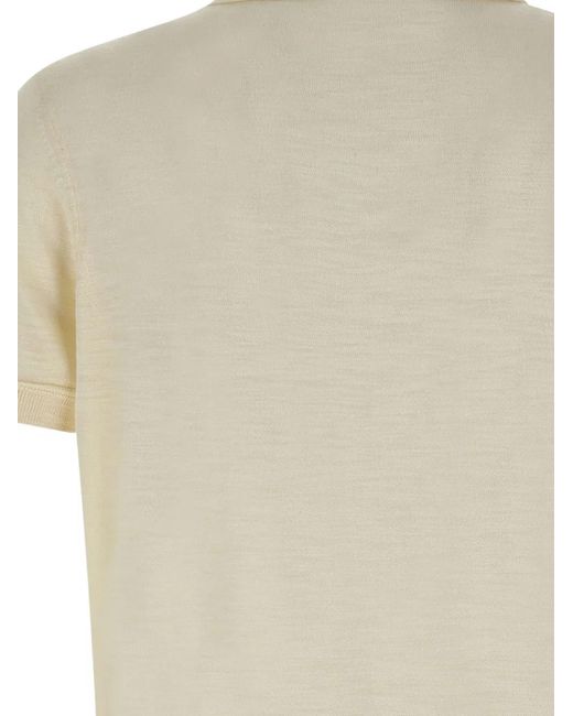 Boss White Silk T-Shirt for men