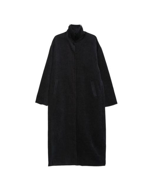 Ruohan Black Penrhyn Single-Breasted Coat