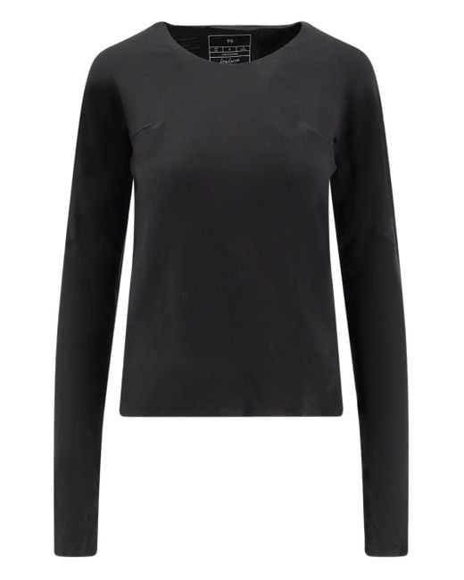 Y-3 Black X Adidas Logo-Signature T-Shirt