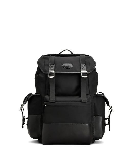 Tod's Black Buckle-Strap Backpack for men