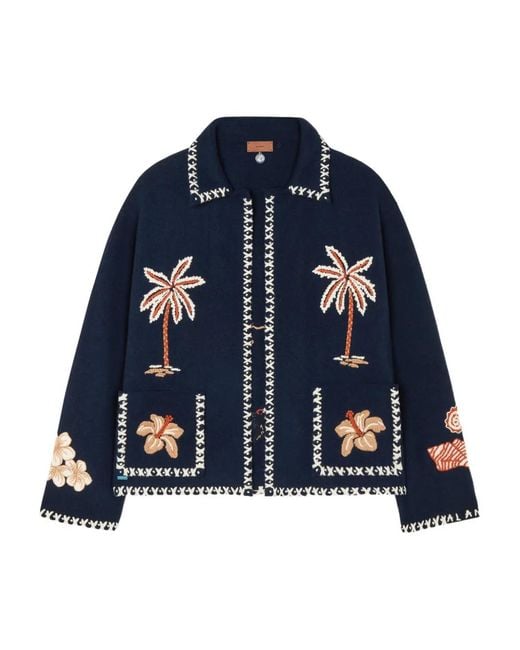 Alanui Blue Remember Me Jacket for men