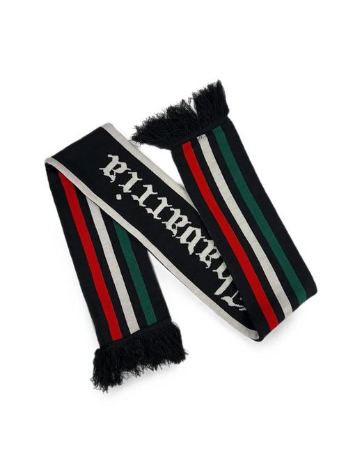 Willy Chavarria White Logo-Patch Fringed Scarf