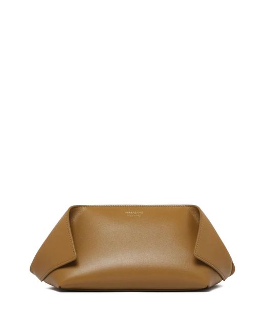 Ferragamo Brown Klassische Clutch