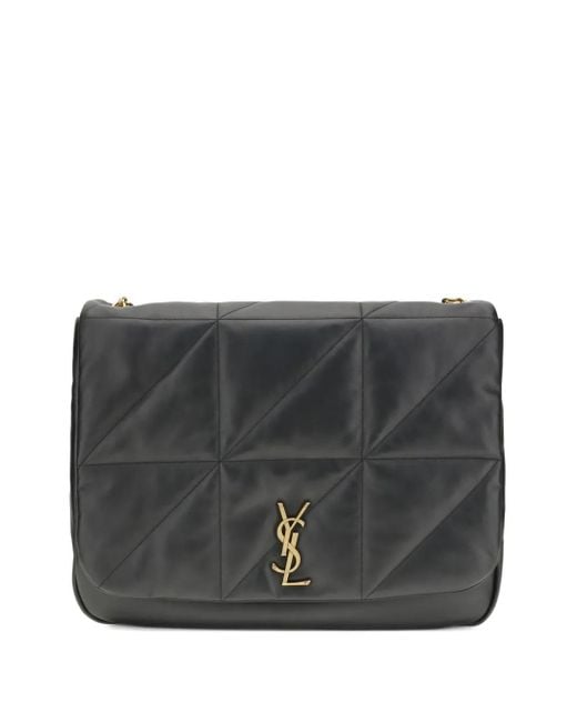 Saint Laurent Jamie Gewatteerde Schoudertas in het Gray