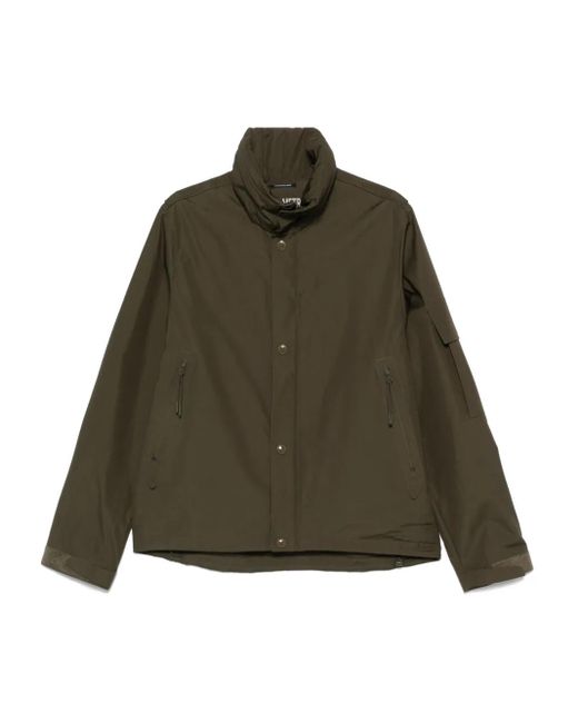 C P Company Green Logo-Patch Jacket for men