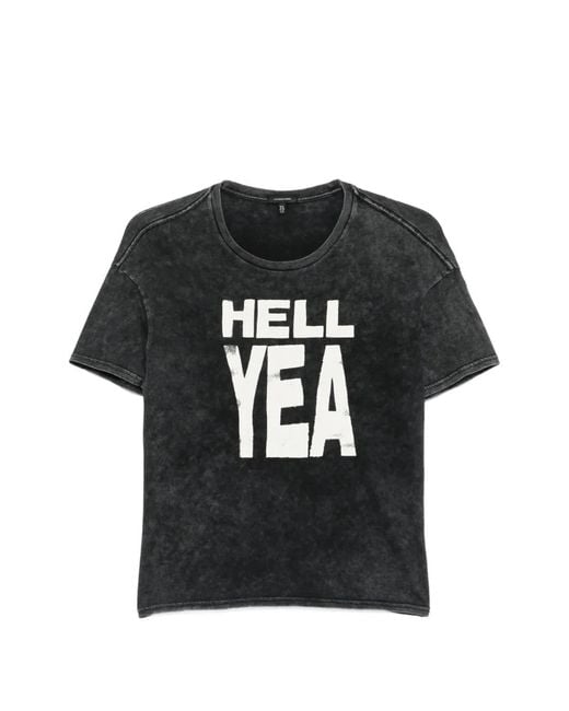 R13 Black Relaxed-Fit T-Shirt