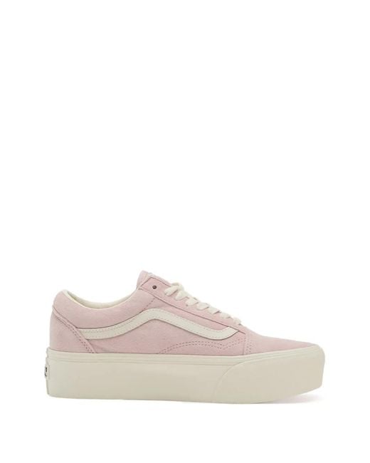 Vans Pink Old Skool Platform Sneakers