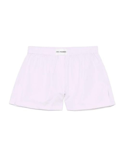Des Phemmes Pink Cotton Boxer Shorts