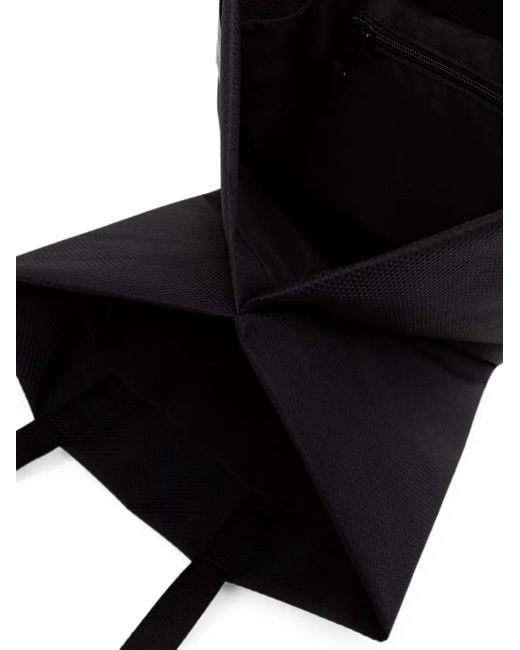 Côte&Ciel Black Large Todd Logo-Patch Tote Bag