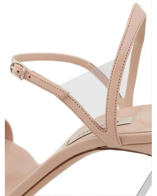 Casadei Pink 115Mm Blade V Celebrity Stiletto-Heel Sandals