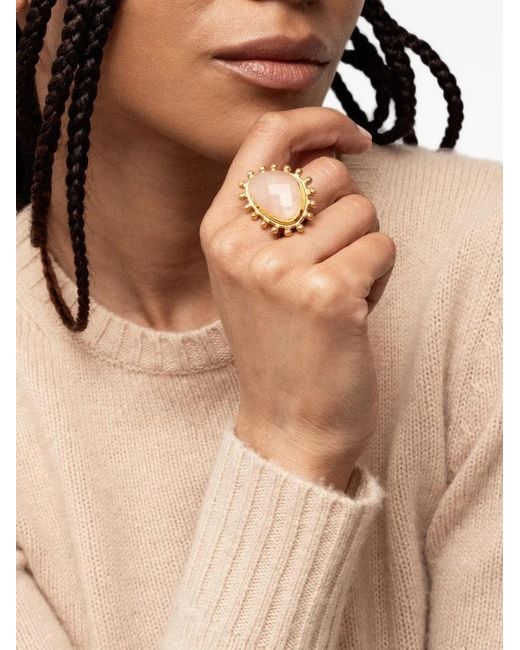 Sylvia Toledano Brown Quartz Dot Ring