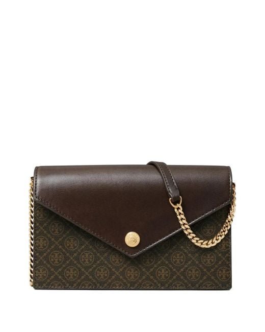 Tory Burch Brown T Monogram Mini-Tasche
