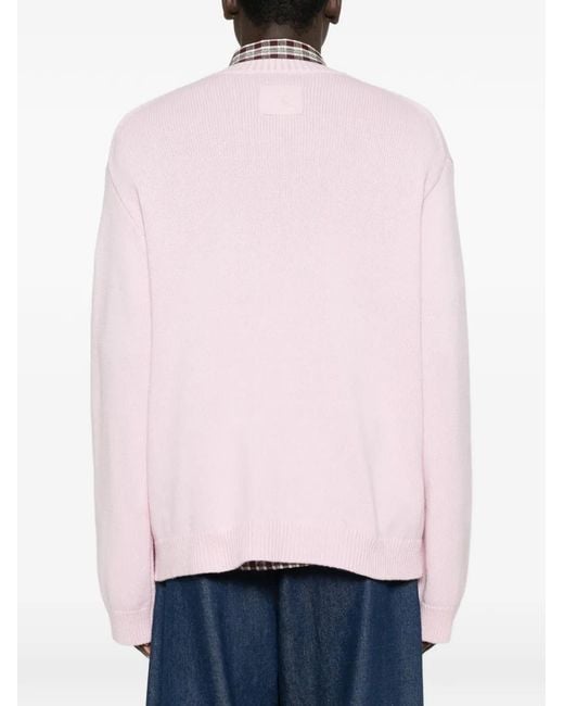 Nanushka Pink Crew-Neck Sweater