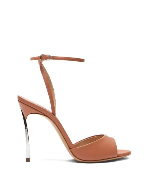 Casadei White Blade Heeled Sandals