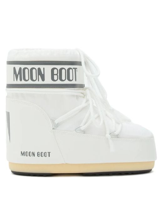 Stivali Icon Imbottiti Con Stampa di Moon Boot in White