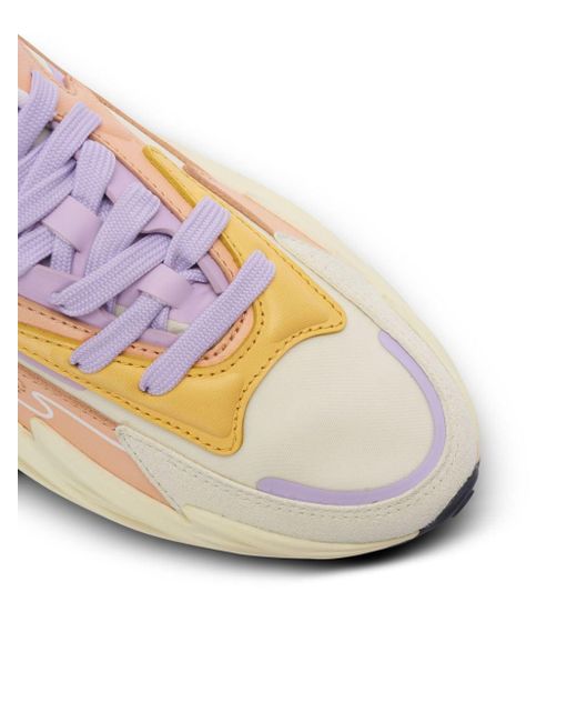 Sneakers run-row en cuir et nylon Balmain en coloris Multicolor