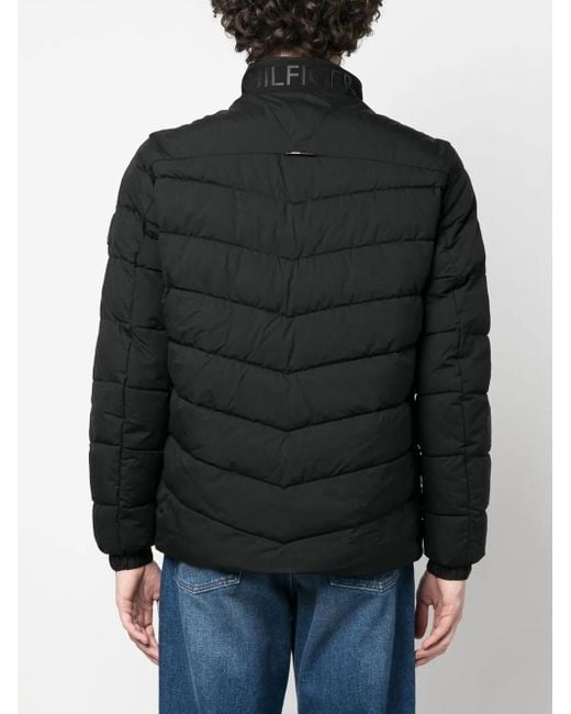 Tommy Hilfiger Gesteppte Jacke Mit Reißverschluss in Black für Herren
