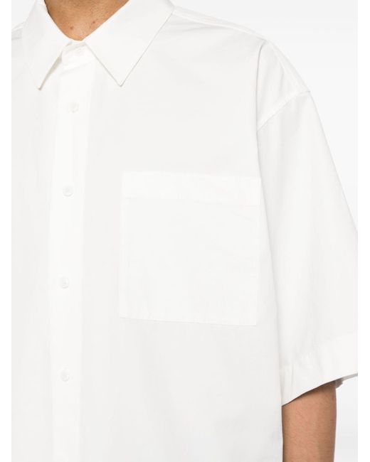 Alexander Wang White Short-sleeve Poplin Shirt for men
