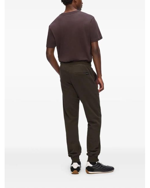 Karl Lagerfeld Brown Cuffed Track Pants for men