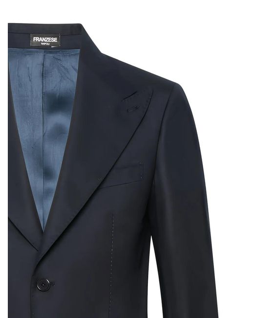 Franzese Collection Blue Rolls-Royce Single-Breasted Suit for men