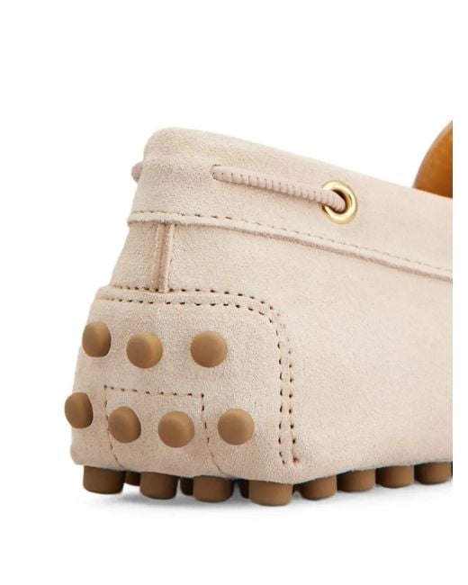 Tod's White Gommino Loafers