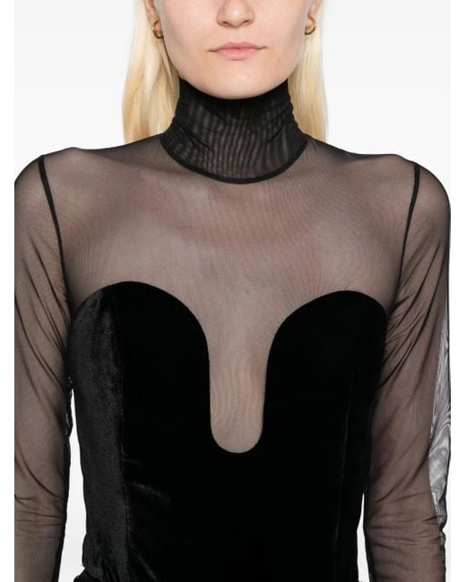 Xenia Magera Black All Eyes On Me Top