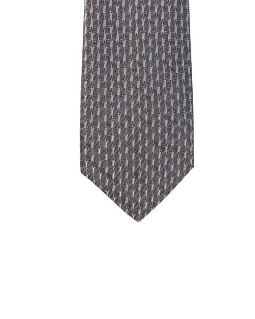 Canali White Patterned Tie for men