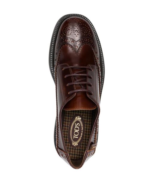 Tod's Brown Lace-Ups Leather Oxford