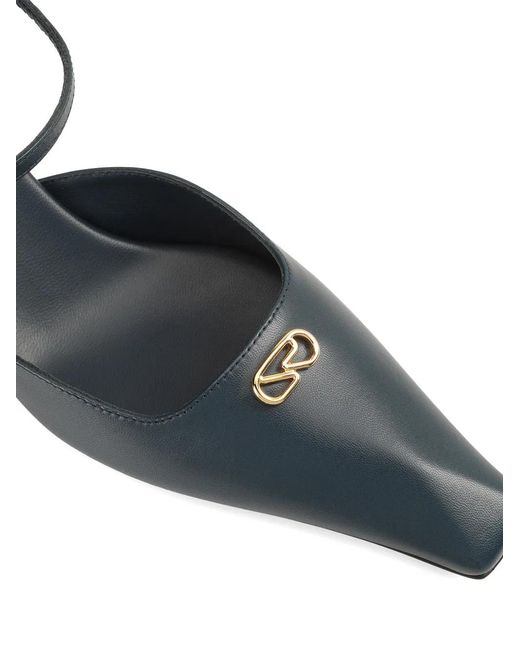 Sergio Rossi White Surge Logo-Plaque Pumps