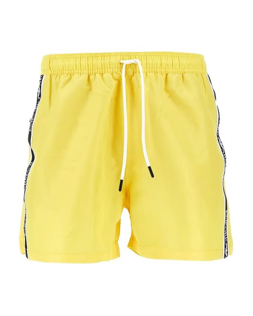 Emporio Armani Zwembroek Met Logoband in het Yellow voor heren
