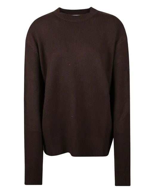 Frankie Shop Brown Rafaela Padded-Knit Sweater
