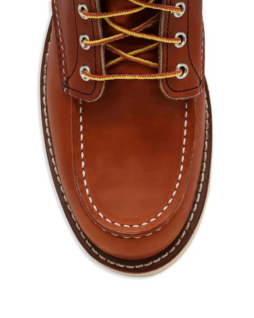Red Wing Brown Lace-Up Leather Boots for men