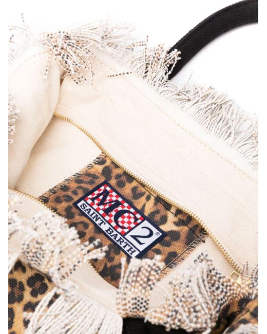 Borsa Mc2 Saint Barth Leopardata Edizione Limitata – Cotone 29x22x10 Cm