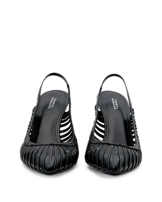 Isabel Marant Black Pysma Smooth Leather Pumps