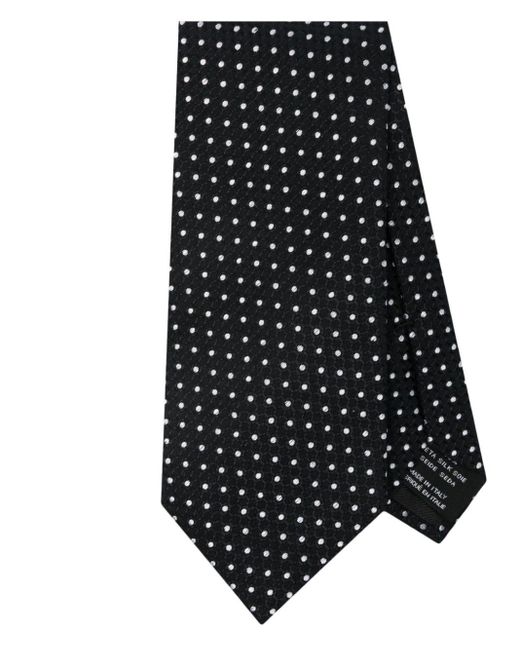 Tom Ford Polka Dot Silk Tie In Black For Men Lyst Uk